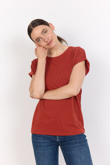 Soyaconcept-Satine-2-T-Shirt-Dam-Mineral-Red-1