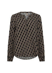 Soyaconcept-Varla-4-Langarmad-Blus-Dam-Black-Combi-3