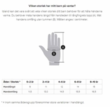 Storleksguide Didriksons barnhandskar 2019