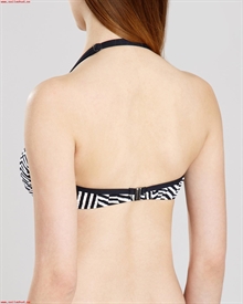 Abstract Stripe Bandeau Flesh Bikini Sunseeker