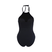 High Neck Onepiece Black Baddräkt Sunseeker