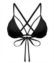 Sunseeker Solids Triangle Top Black Bikini