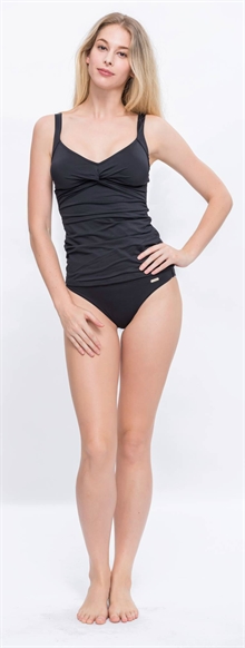 Sunseeker Solids Tie Plus Cup Tankini Black SS15E