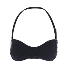 Sunseeker Solids Twist Bandau Top Black