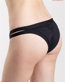 Sunseeker Solid Cheeky Hipster Pant Black Bikinitrosa