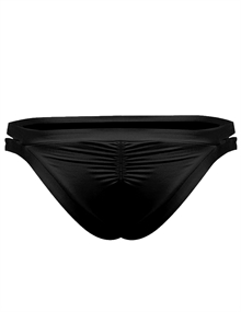 Sunseeker Solid Cheeky Hipster Pant Black Bikinitrosa