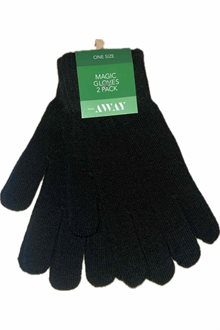 Take Away 2-pack Magiska Fingervantar Dam Black