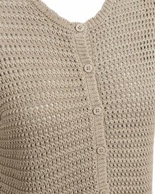 Tota-Kortarmad-Cardigan-Dam-Silver-Mink-Freequent--Smilebutiken-4