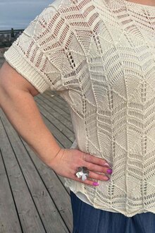 Vivichy Alissa Virkad Topp Dam Beige
