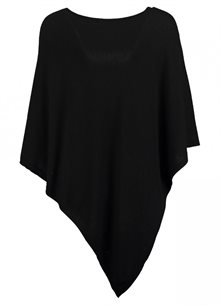 Zabaione Klara Poncho Dam Svart